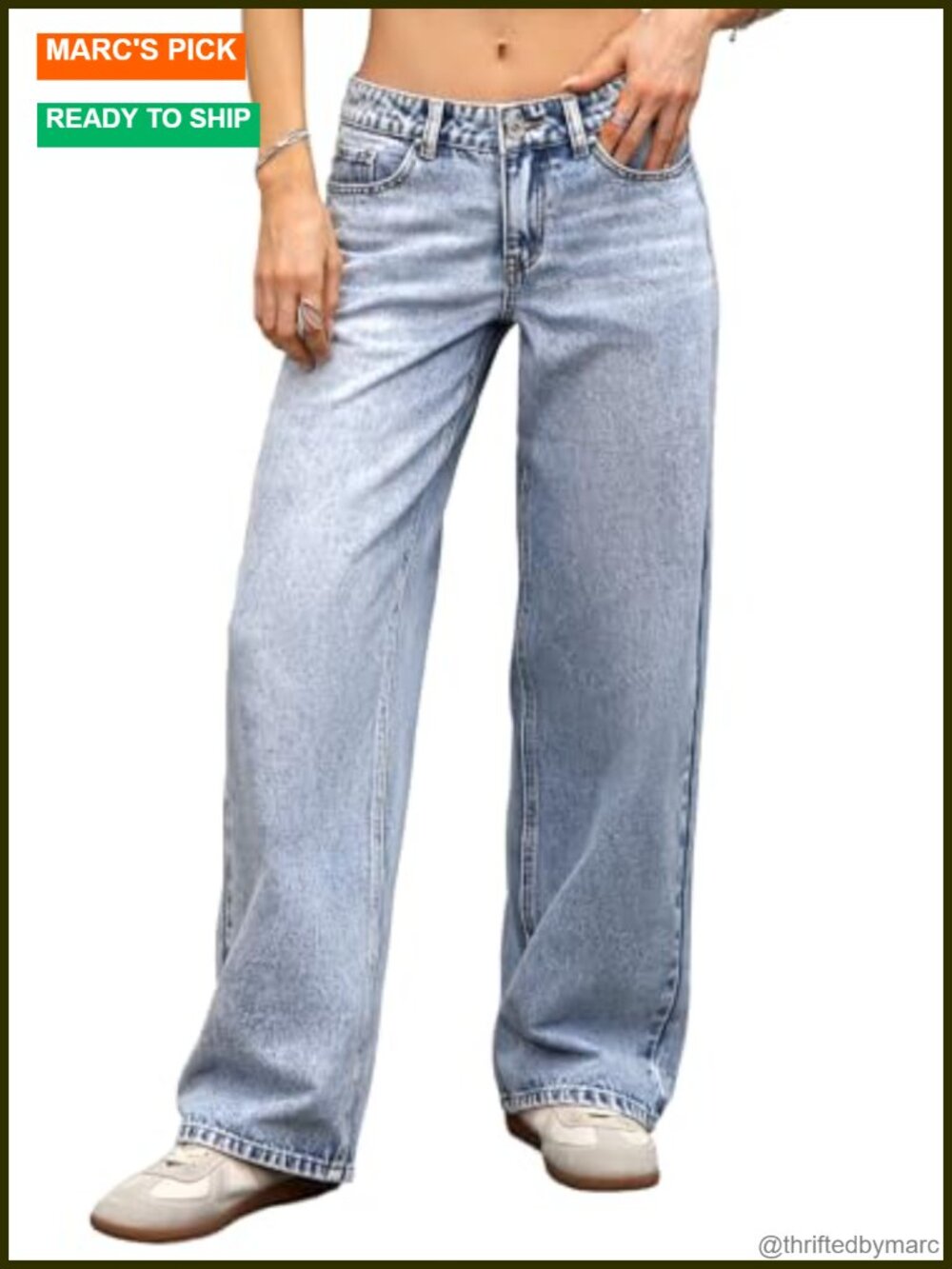 Y2K Low Rise Baggy Straight Leg Jeans Women's Denim Pants